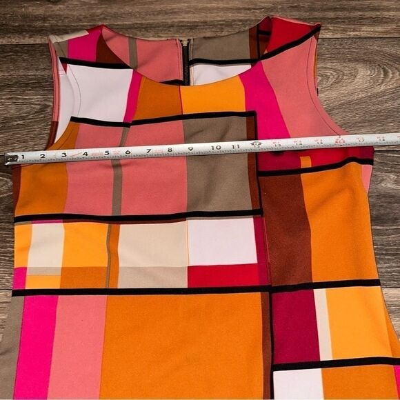 Worthington Stretch Color Block Dress sz S - Picture 4 of 11